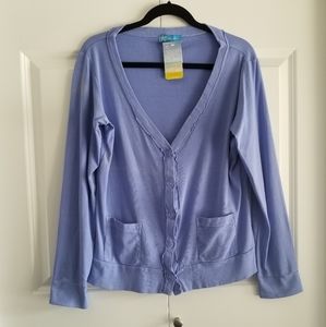Fresh Produce Cotton Cardigan Periwinkle